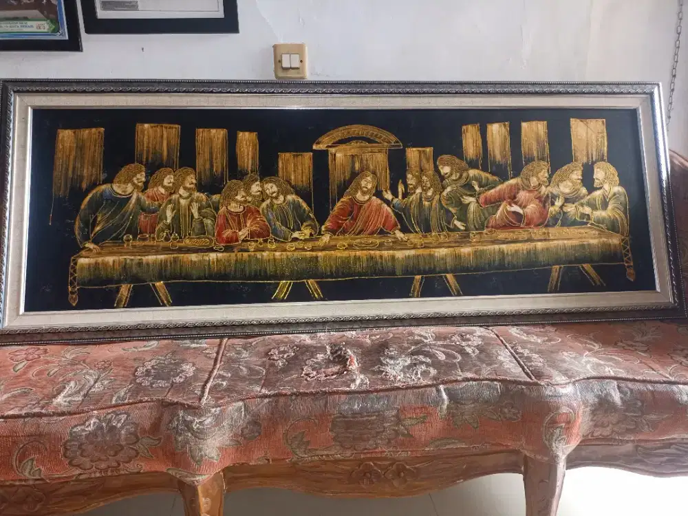 Lukisan Batik Tulis Perjamuan Kudus