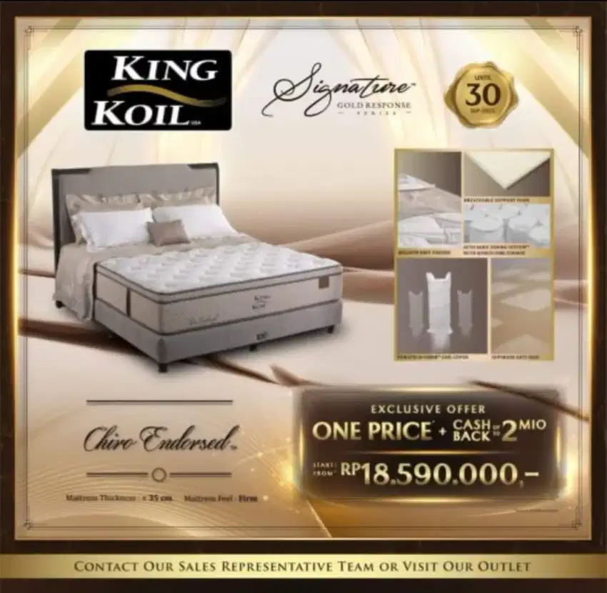 Promo Springbed King Koil Bisa Kredit Tanpa Dp