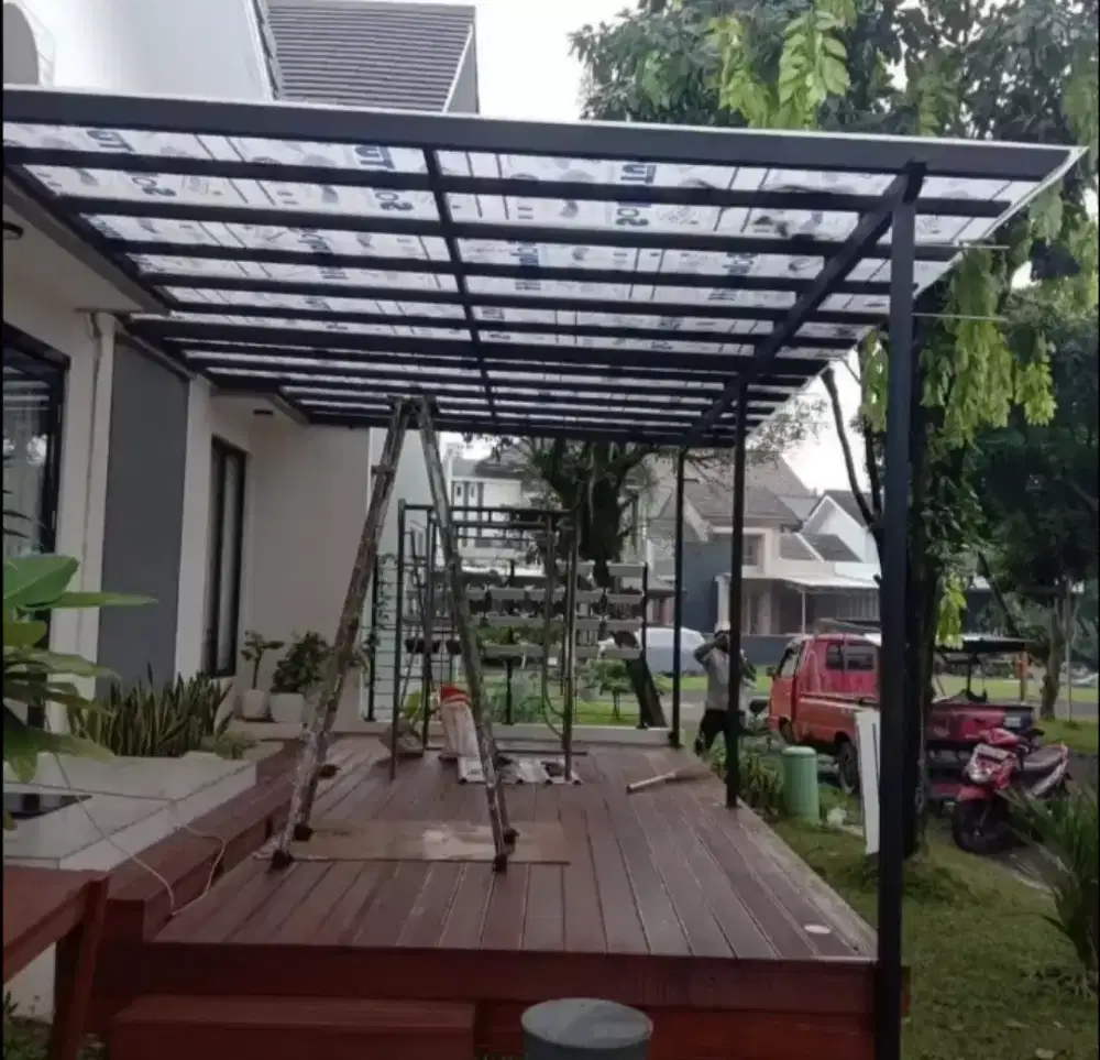 Kanopi minimalis atap solarplat *1632