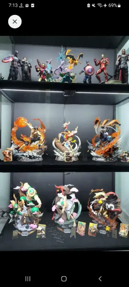 Anime One piece, dragon ball, pokemon die cast, marvel dvd