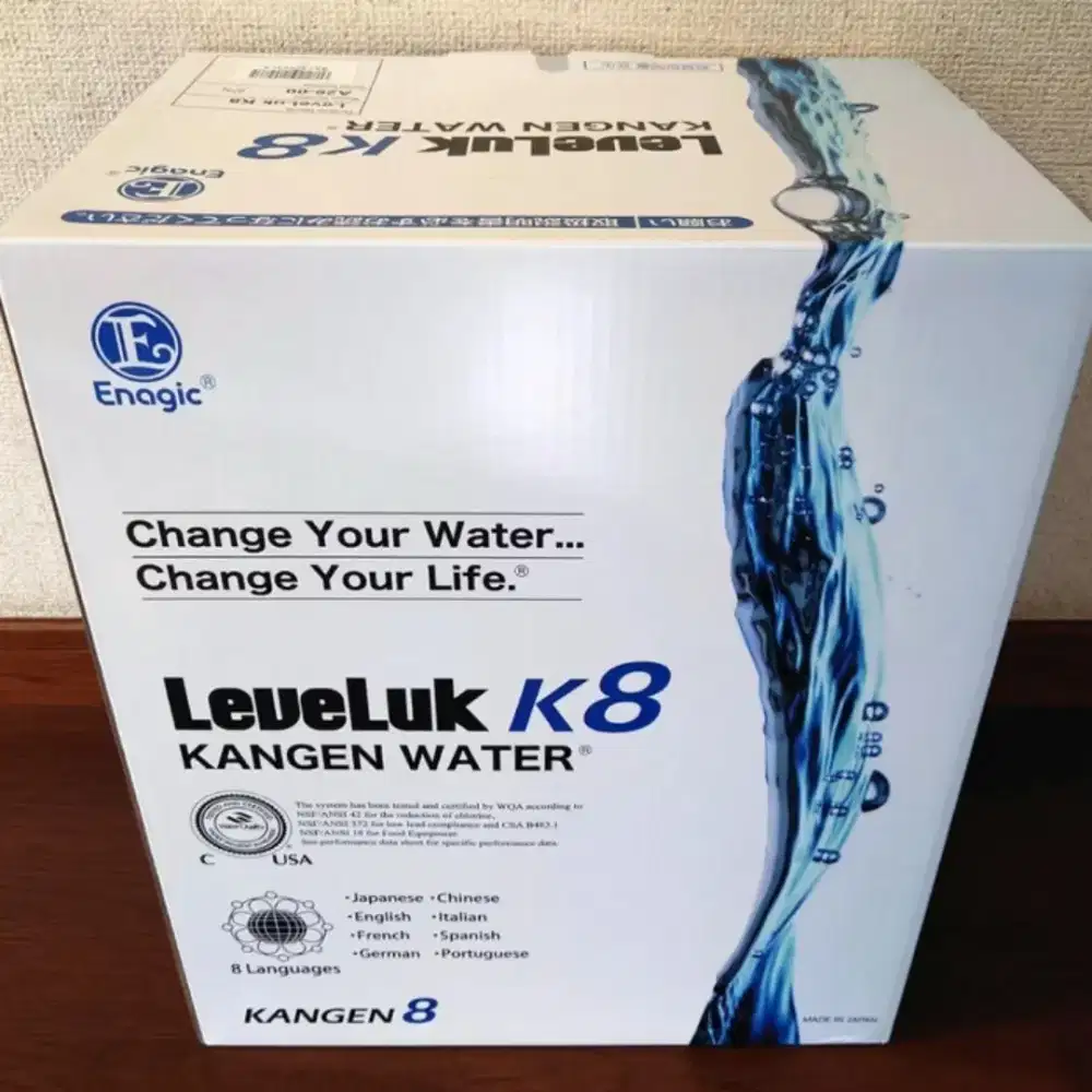 Mesin kangen water K8 baru segel. Free kirim pasang seluruh Indonesia