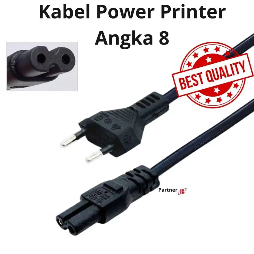 Kabel Power Printer Angka 8 Multifungsi Universal High Quality
