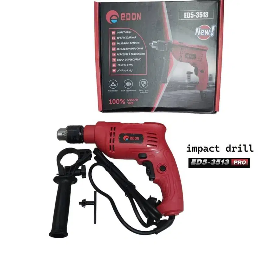 Bor Listrik / Impact Drill 13mm Edon ED5-3513 Mesin Bor Tembok