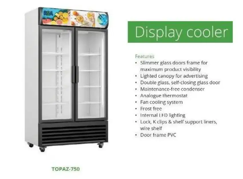 Showcase Display Cooler Lemari Pendingin Minuman Rsa Topaz 750