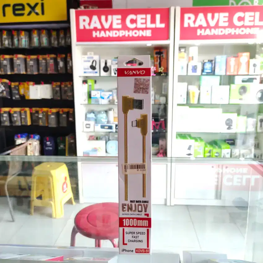 Kabel Data VANVO KDVB-91 (iPhone) MURAH MERIAH!!! (RAVE CELL SAKO)