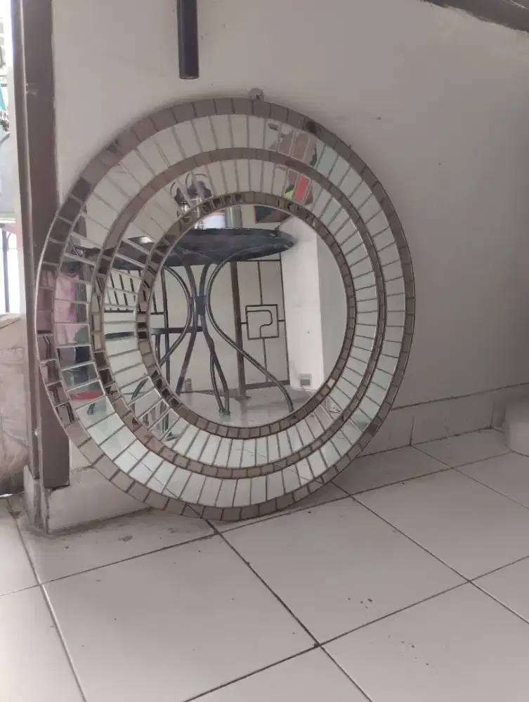 Kaca cermin dekorasi 345