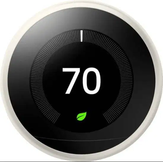 Google Nest 3rd Gen Learning Smart Wi-Fi App Control Thermostat-White