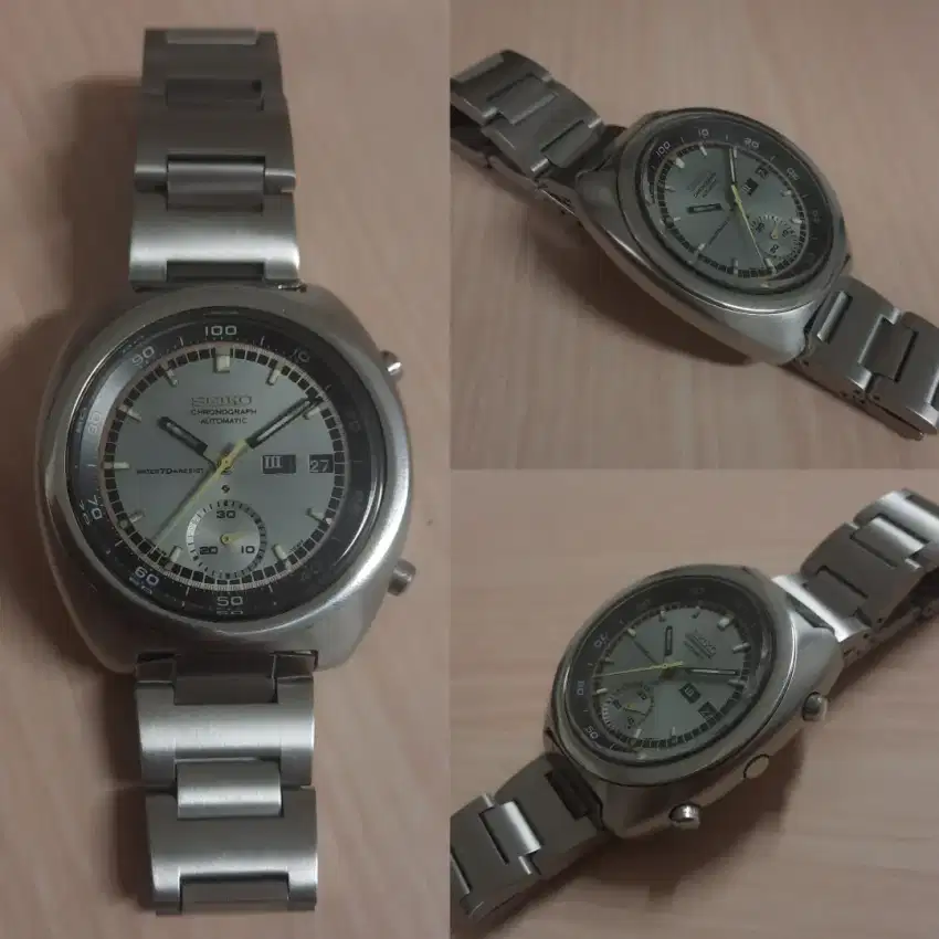 RARE Jam Seiko 1971 Automatic 6139-7002 Vintage Omega Longines Langka