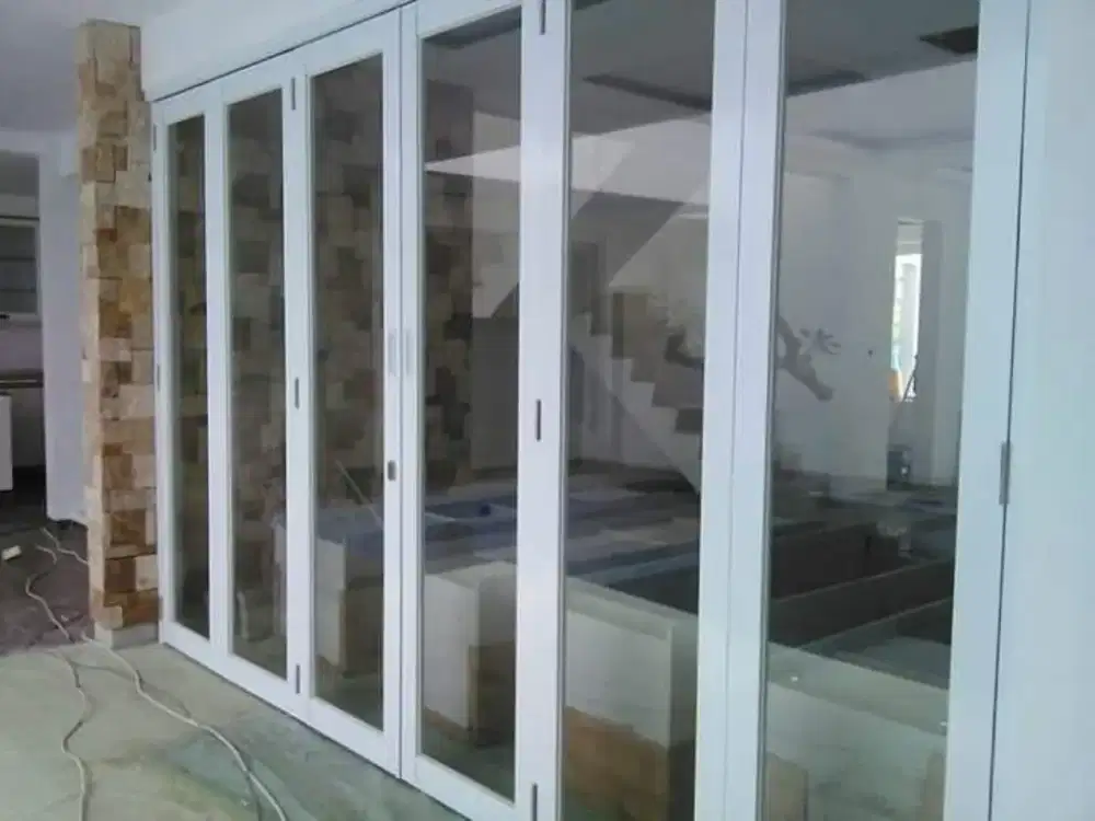 Gratis pasang Pintu lipat pintu Sledd Pintu Geser Alumunium