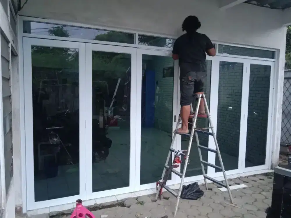 Jasa pasang pintu lipat pintu Sledd Pintu Geser Alumunium