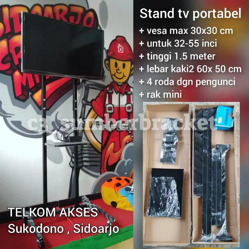 Standing tv 55 inci