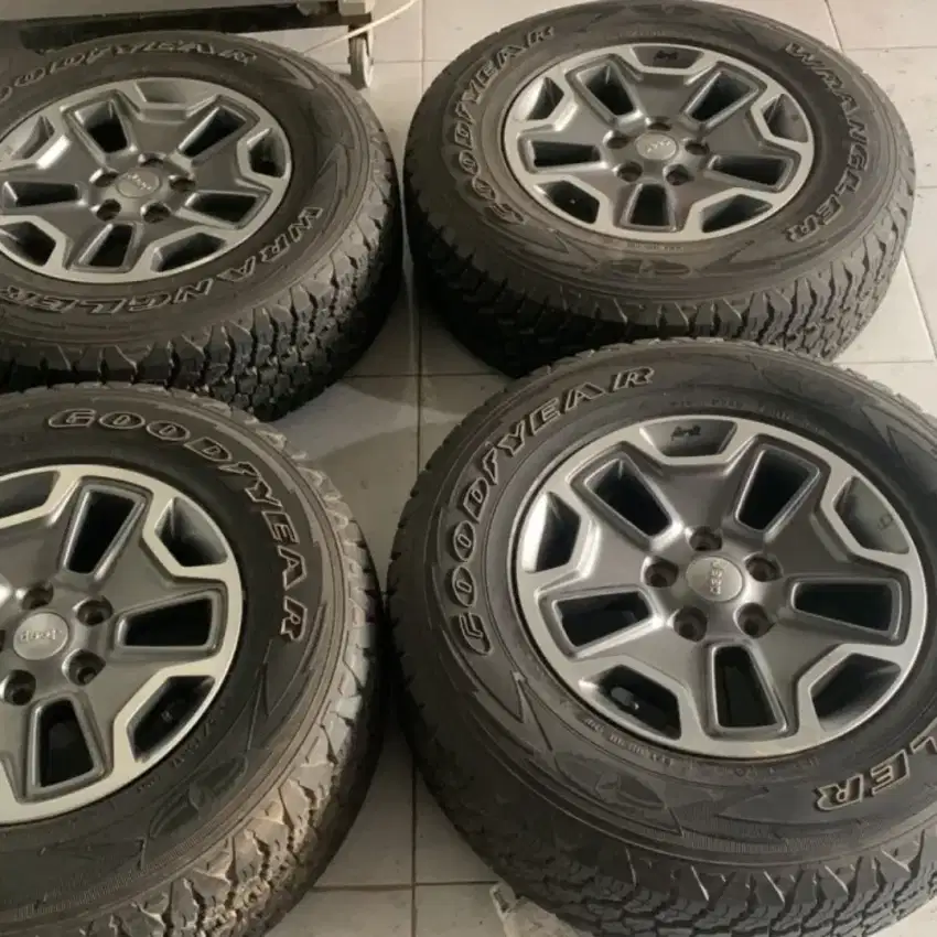 Velg RUBICON asli lengkap Ban Goodyear dan Sensor Tyre Presure
