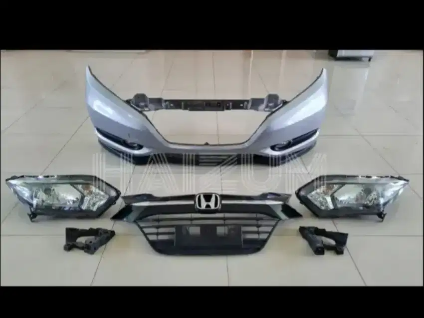 BUMPER GRILL HEADLAMP FOGLAMP HONDA HRV 2015-2017 PAKET LENGKAP