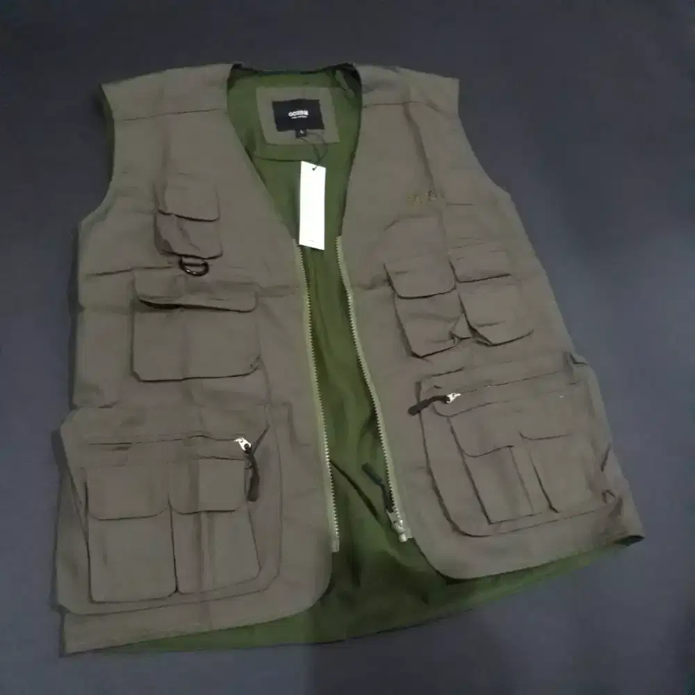 Vest rompi casual lapangan kargo premium