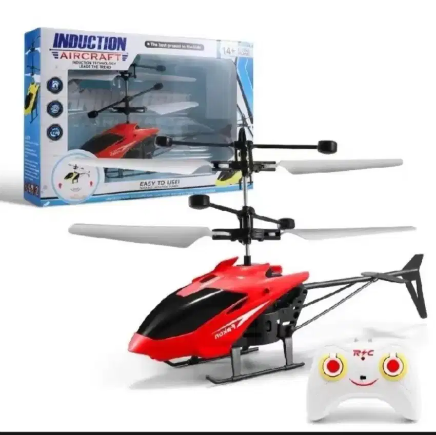 Mainan helikopter dengan remot kontrol