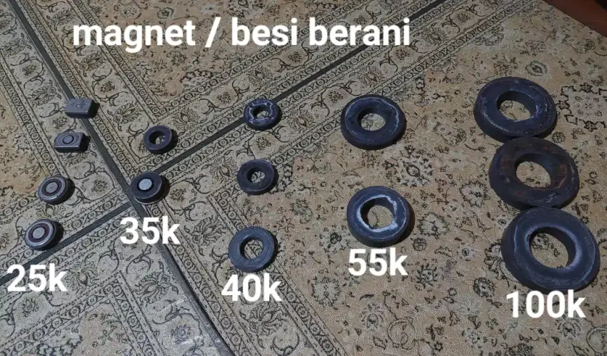 Magnet besi berani sesuai ukuran