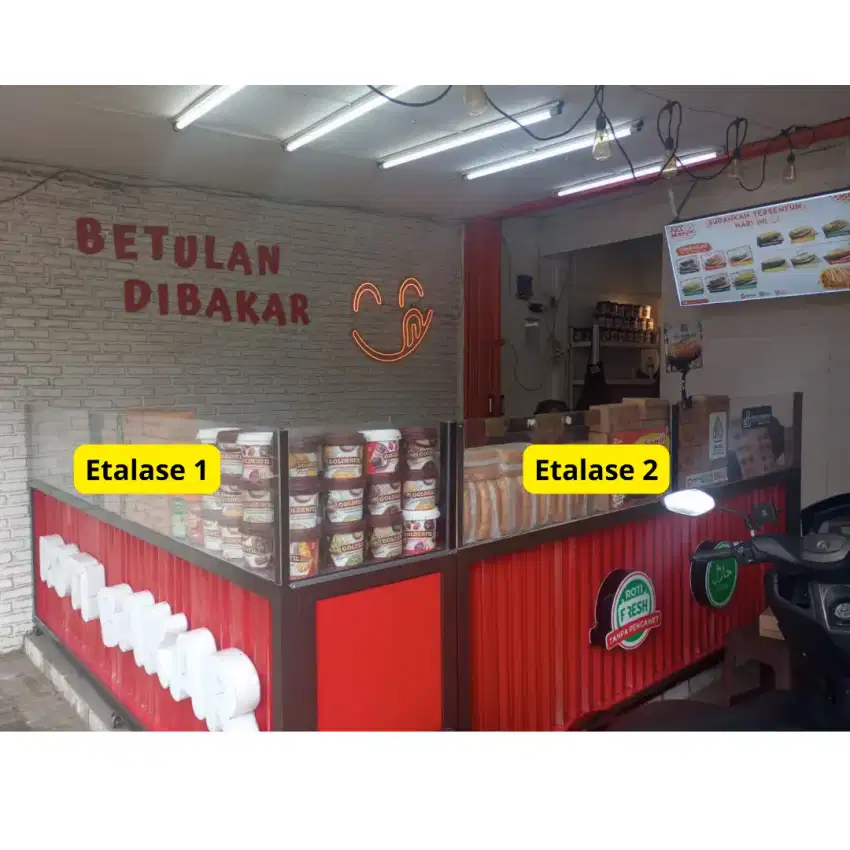 JUAL MURAH  2 ETALASE BESAR