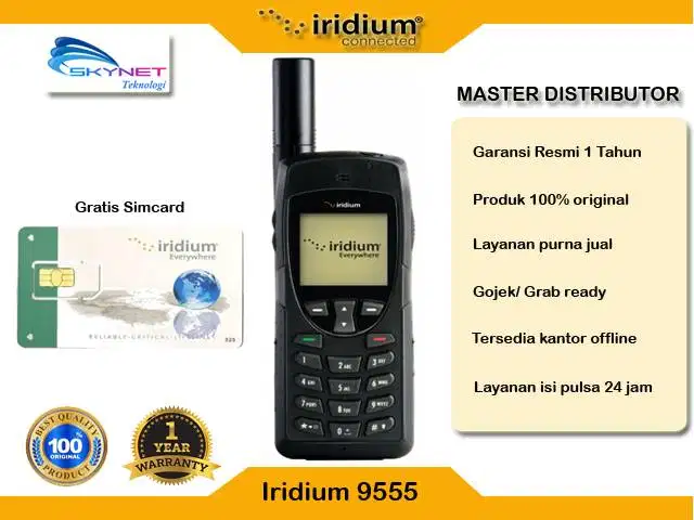 Telepon Satelit Iridium 9555 Garansi Resmi