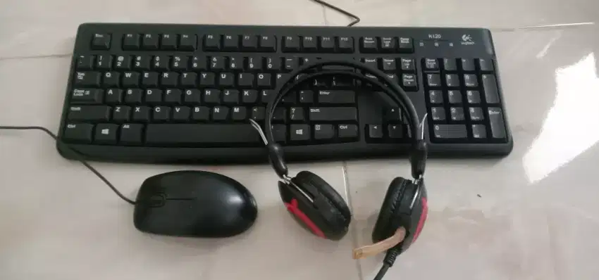 Paket Keyboard+mouse+headset second