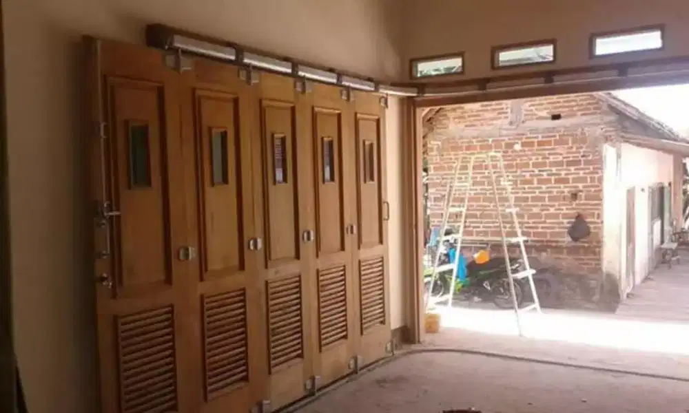 Pintu garasi, rell + pasang