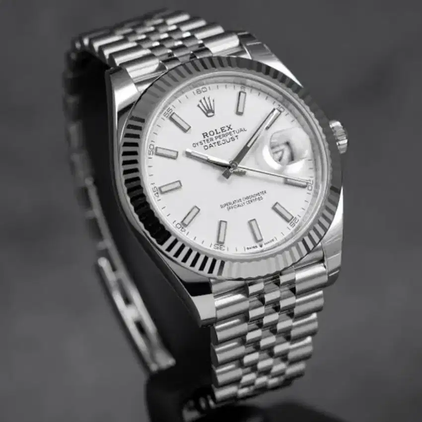 Jam Tangan Rolex Datejust White Dial 41mm Ori Japan