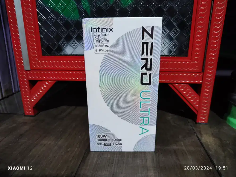 Infinix Zero Ultra 5G 8GB+5GB/256GB Coslight Silver Baru Resmi
