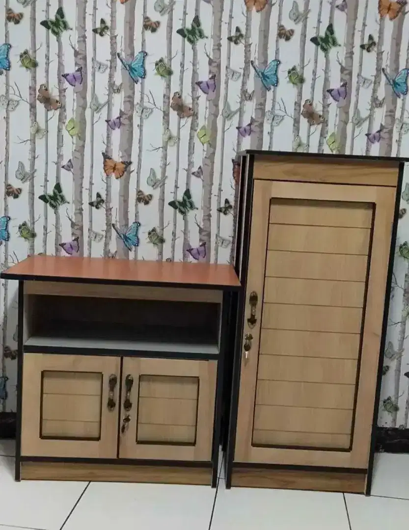Sepasang lemari baju + meja tv