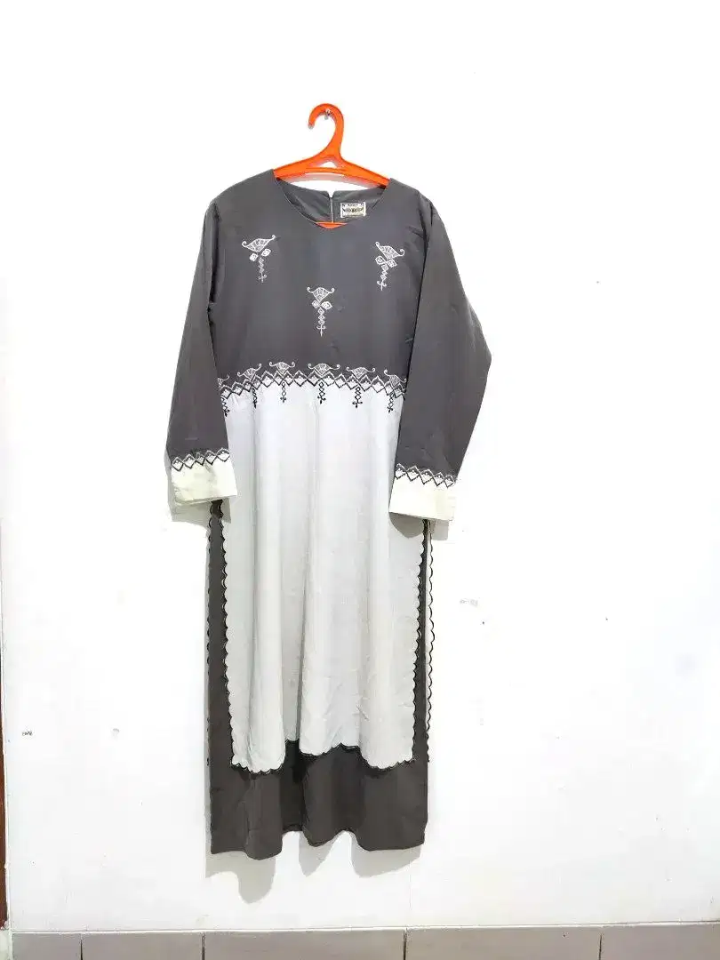10 pcs busana muslim/Gamis wanita ungu, abu, biru,merah maroon, coklat