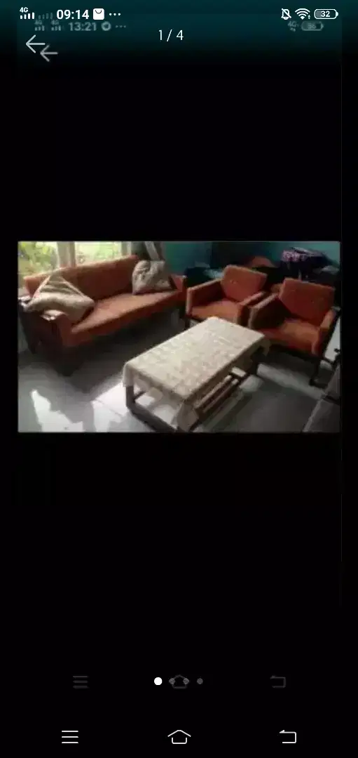 Kursi Tamu 1 set Bahan kanvas dijual segera