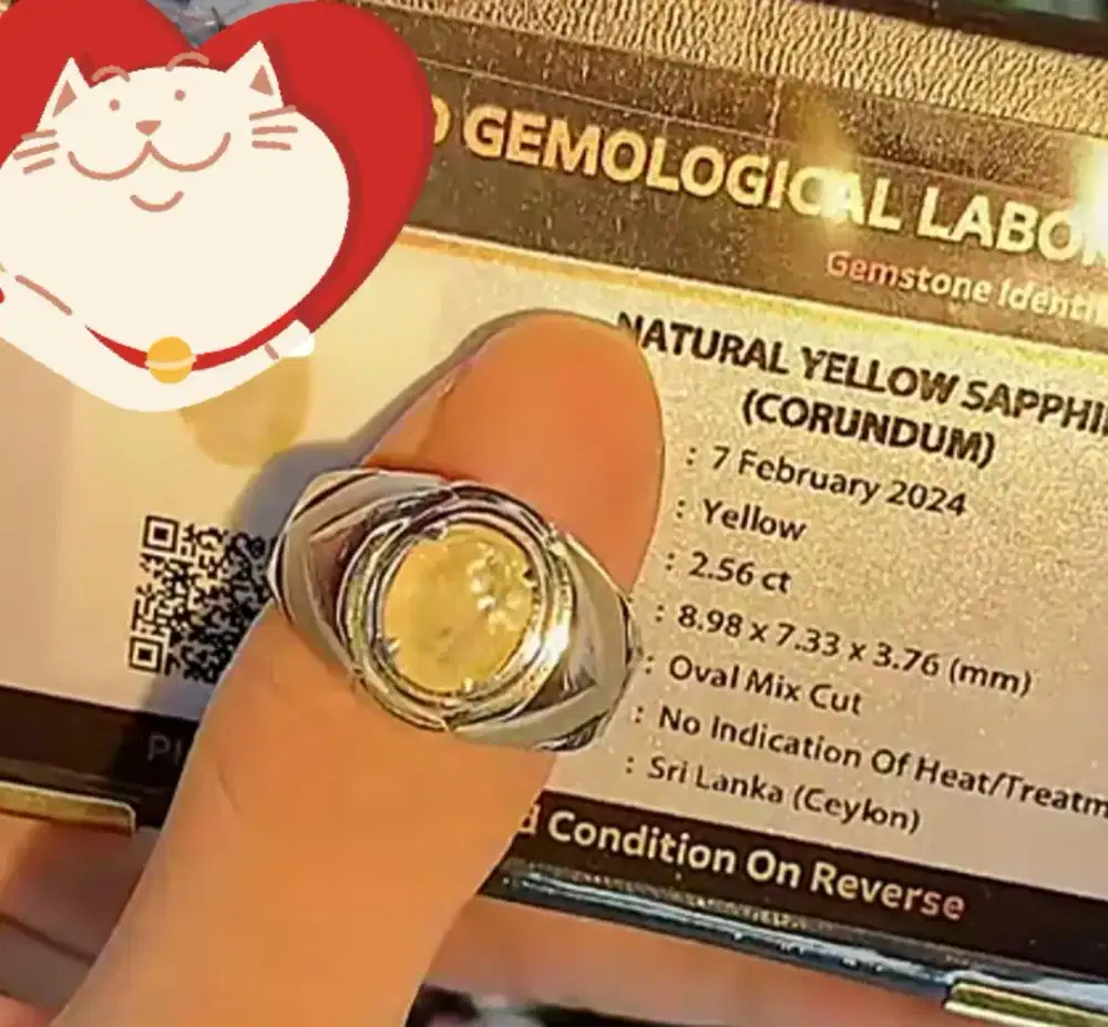 Natural Yellow S*pphire Ceylon Sri Lanka