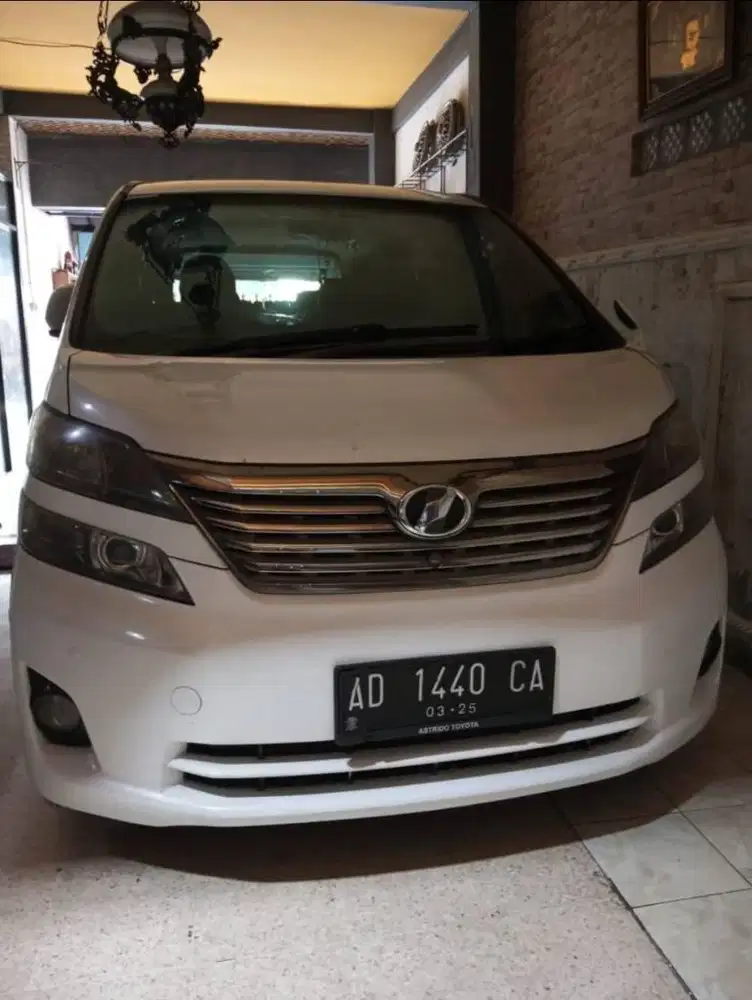 tyt vellfire 2.4 AT build up japan 2009-2010 gen 2 pajak hidup