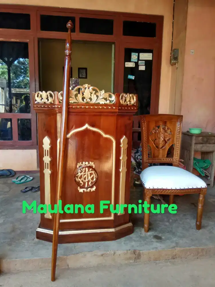 Mimbar podium masjid ready banyak model