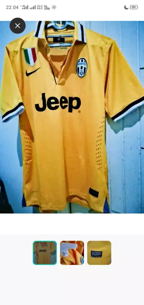 Baju Jersey kondisi gress