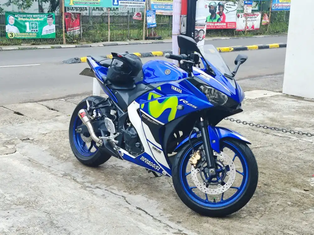 Yamaha R25 Movistar Low KM super Gress pajak panjang