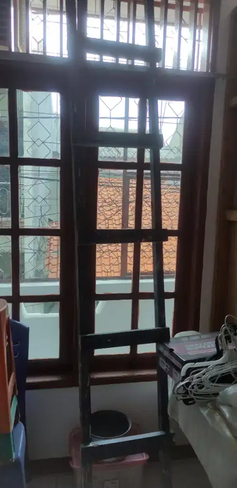 Tangga kayu 5-6 tingkat serbaguna sktr 3meter