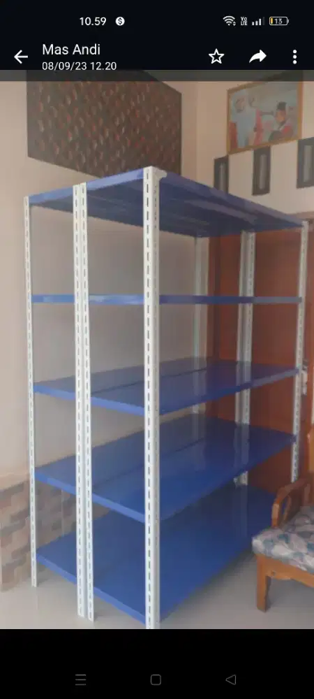 Rak besi siku lubang multifungsi