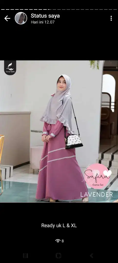 Gamis syar'i 1 set