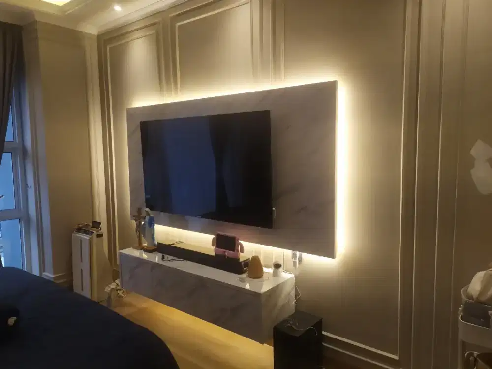 Backdrrop tv minimalis costum