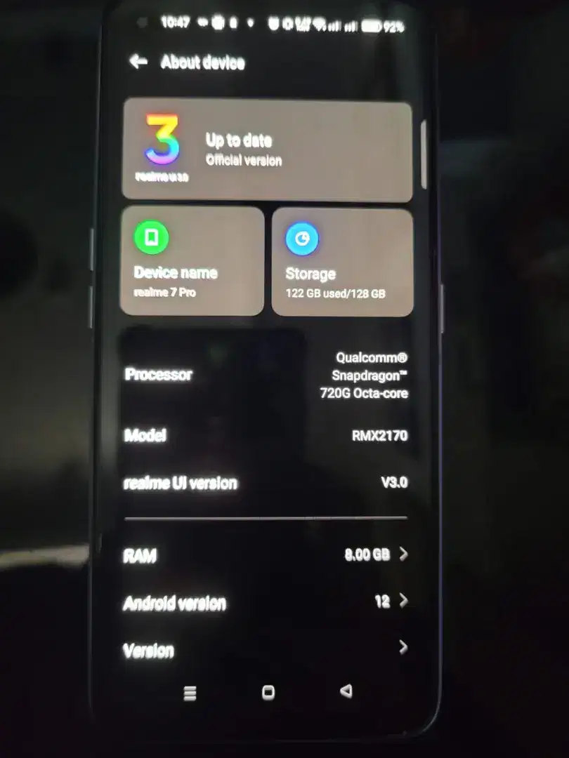 Realme 7 Pro RAM 8GB / ROM 128GB