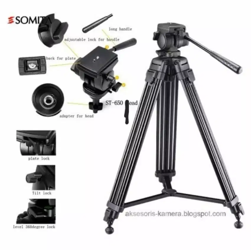 tripod monopod kamera dalr mirrorles hp