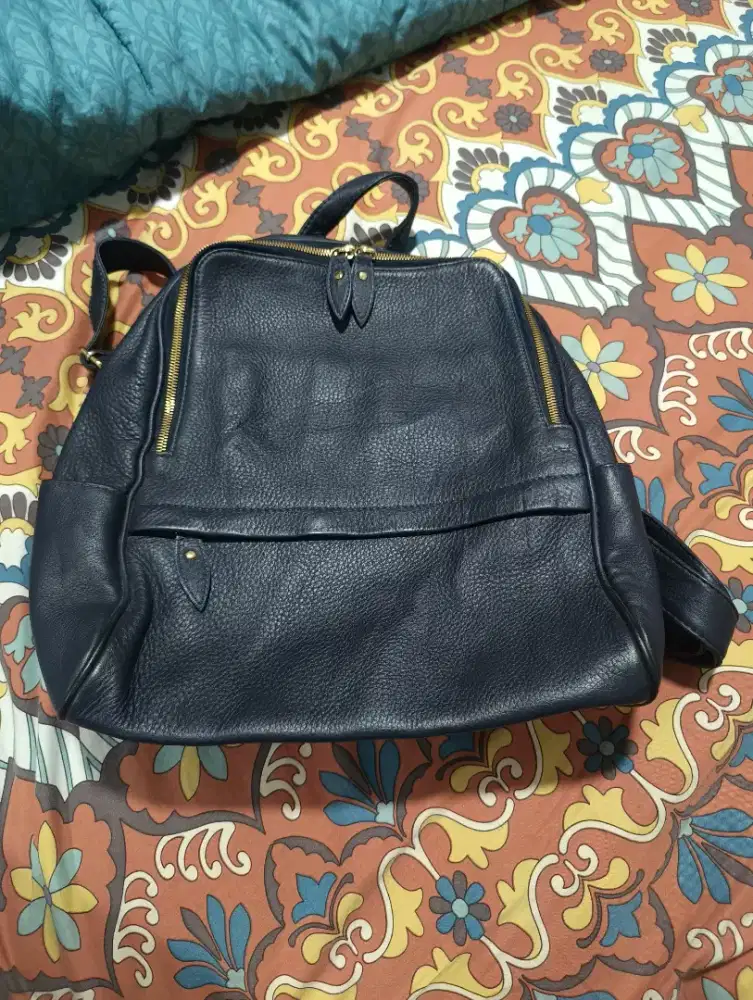 Tas Ransel Kulit Asli Merek Fabio Original Tas Branded Eropa Kualitas
