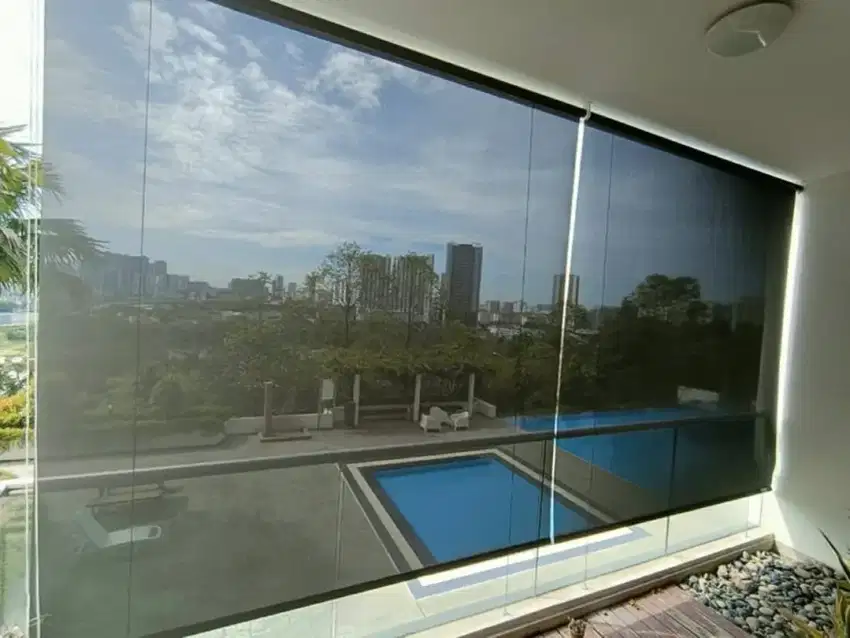 Tirai outdoor rollerblinds suncreen solar