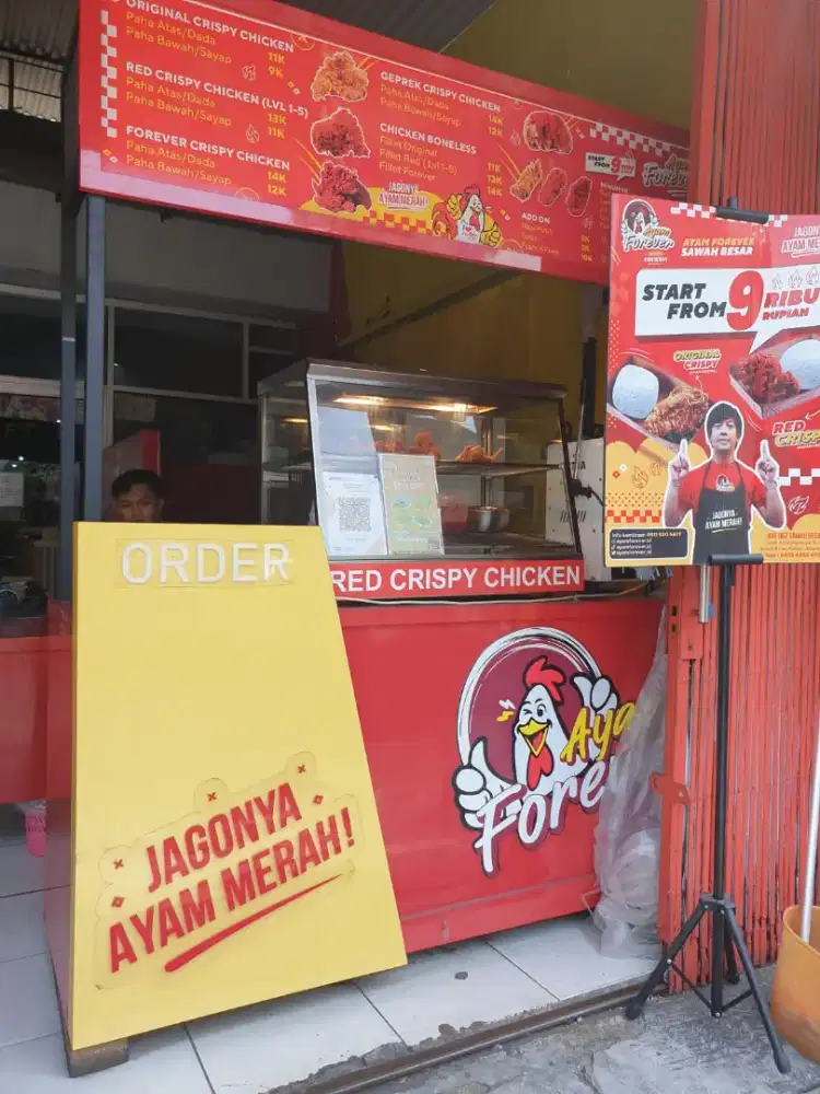 Jual gerobak booth ayam goreng