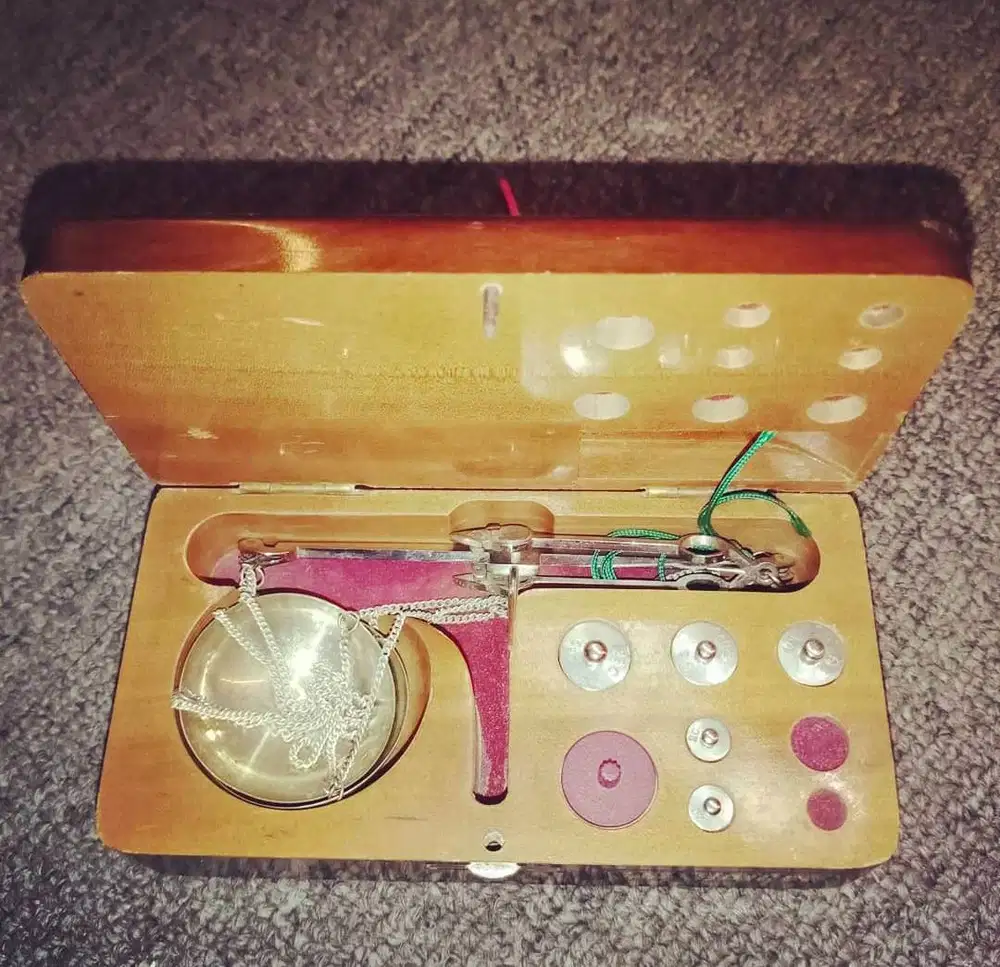 Timbangan mini jadul