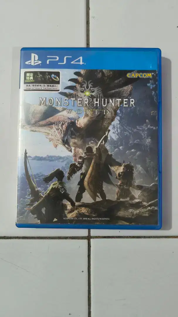 BD Monster Hunter World PS4 Kondisi Mulus