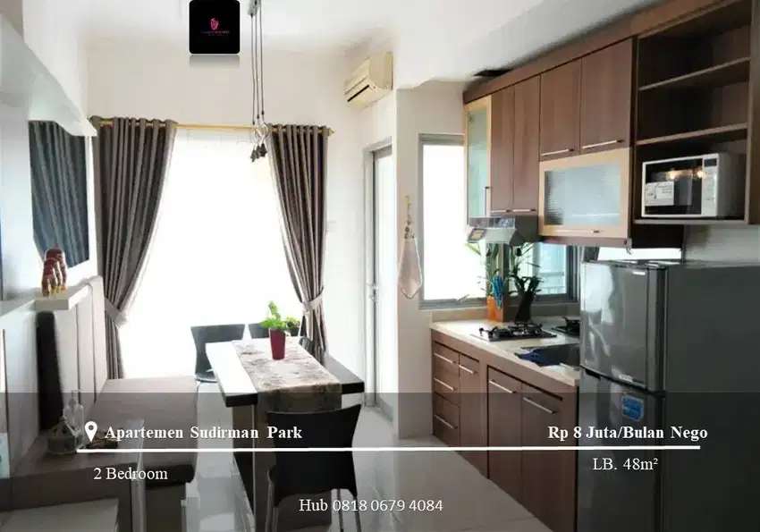 Dijual Apartement Sudirman Park High Floor 2BR Furnished View Pool