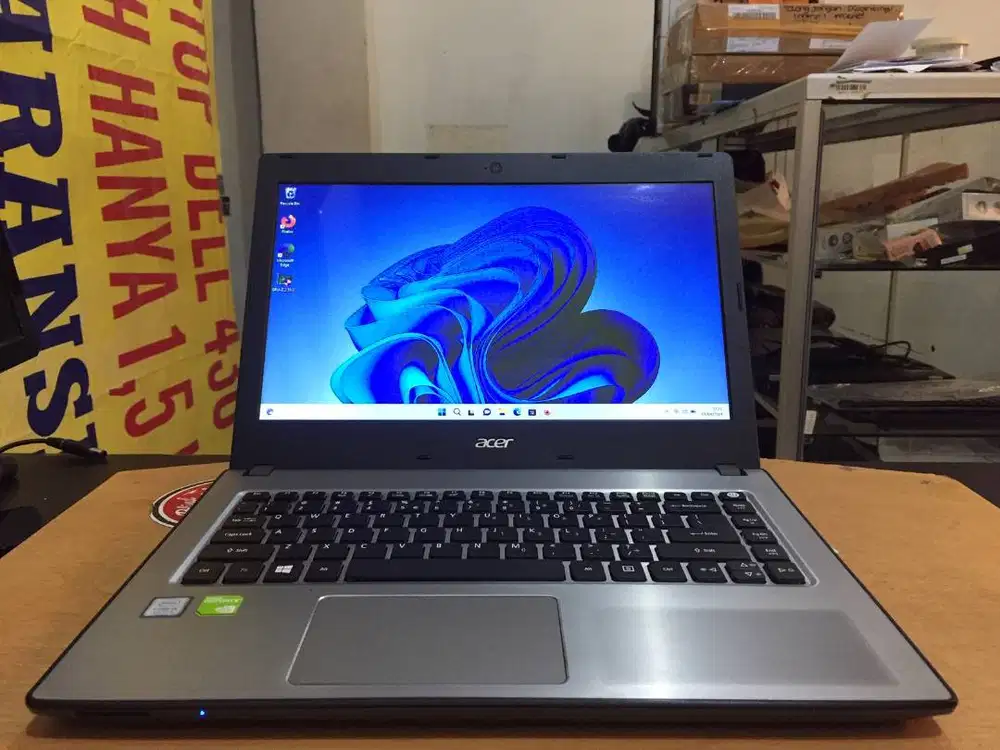 Laptop Design Acer Core i5Gen8 Ram 8GB SSD & HDD Nvidia 2GB MulusMurah