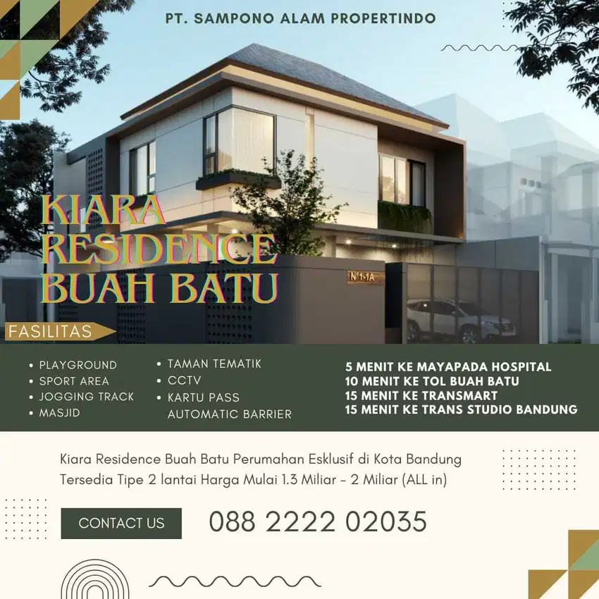 Kiara Residence rumah buah batu bandung kodya 2 lantai start 1M all in ...