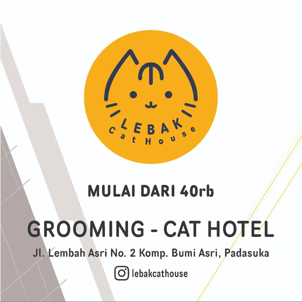 Grooming dan Penitipan Kucing Cat Hotel