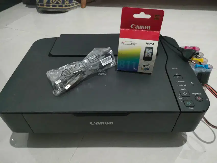 Printer scan Canon MP237 minus dan Cartridge CL811 baru